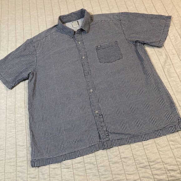 Vtg Quicksilver All Over Print Shirt 80s Boxy Fit XL Secret Pocket Burnquist - Picture 1 of 12